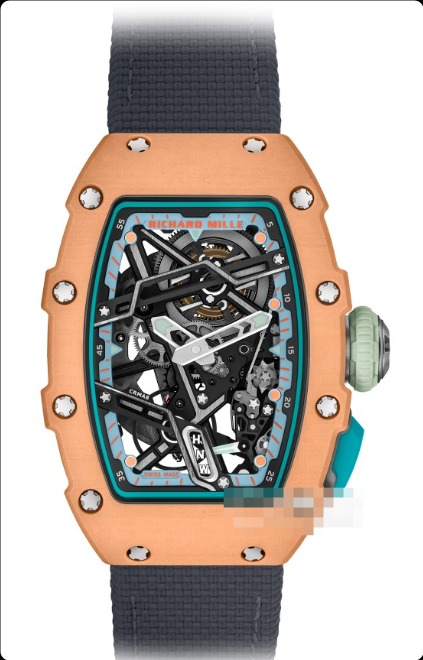 RICHARD MILLEレディースシリーズRM 07-04 SALMON-PINK腕時計